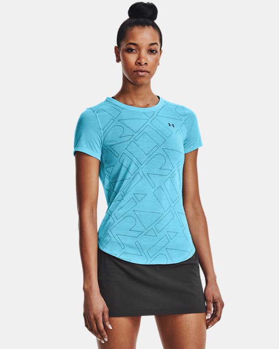 Camiseta UA Breeze 2.0 Trail para mujer, Blue, pdpMainDesktop image number 0